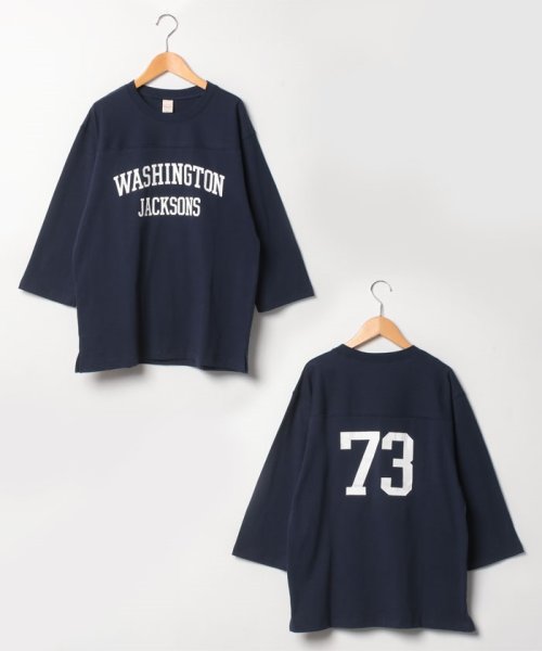 marukawa shonan(marukawa shonan)/七分袖 フットボール Tシャツ / メンズ アメフト アメカジ カジュアル ユニセックス カレッジ オーバーサイズ /img23