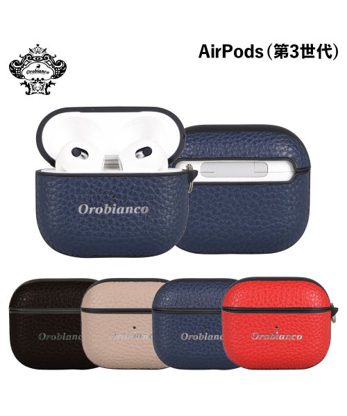 Orobianco(オロビアンコ)/オロビアンコ Orobianco エアーポッズプロ AirPods Proケース カバー メンズ PU LEATHER AIRPODS PRO CASE ブラッ/img01