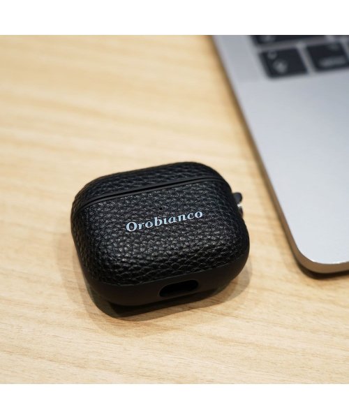 Orobianco(オロビアンコ)/オロビアンコ Orobianco エアーポッズプロ AirPods Proケース カバー メンズ PU LEATHER AIRPODS PRO CASE ブラッ/img04