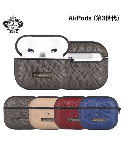 Orobianco(オロビアンコ)/オロビアンコ Orobianco エアーポッズプロ AirPods Proケース カバー メンズ PU LEATHER AIRPODS PRO CASE ダーク/img01