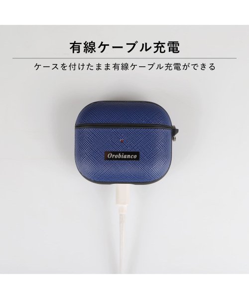 Orobianco(オロビアンコ)/オロビアンコ Orobianco エアーポッズプロ AirPods Proケース カバー メンズ PU LEATHER AIRPODS PRO CASE ダーク/img07