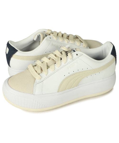 Puma プーマ スウェード マユ ウィメンズ スニーカー レディース 厚底 スエード Suede Mayu Prm Womens ホワイト 白 3269 プーマ Puma Magaseek