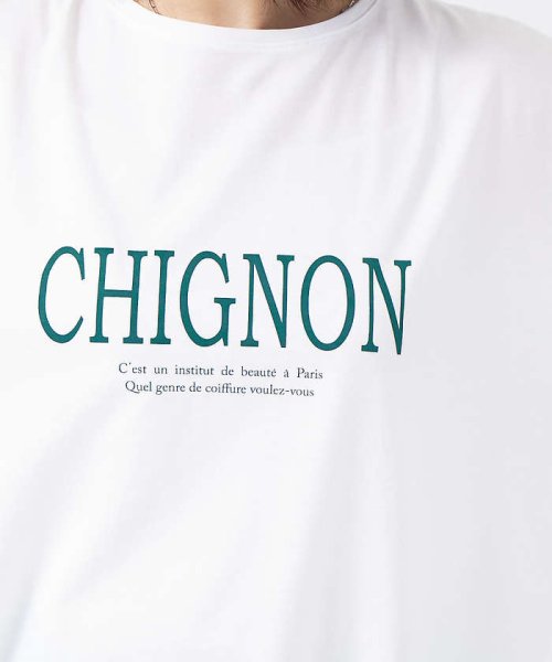 Rouge vif la cle(ルージュヴィフラクレ)/CHGNON　ロゴターンバッグTシャツ/img06