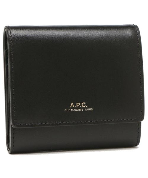 A.P.C.(アーペーセー)/アーペーセー 三つ折り財布 コンパクト財布 ブラック レディース メンズ APC PXBMW F63324 LZZ/img01