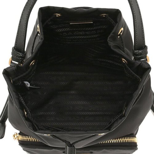 プラダ ショルダーバッグ ハンドバッグ ヴェラ デュエット リナイロン 巾着バッグ ブラック レディース PRADA 1BH038 RV44 UOO F0002 PRADA プラダ ショルダーバッグ ハンドバッグ ヴェラ デュエット リナイロン 巾着バッグ ブラック レディース 1BH038 RV44 UOO