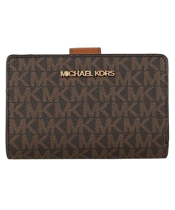 MichaelKors マイケルコース JET SET TRAVEL ビルフォールド ジップ コインウォレット 二つ折り財布 折り財布 財布