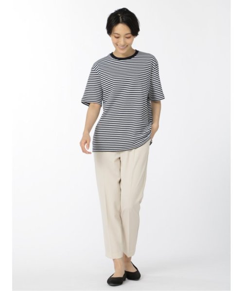 TAKA-Q(タカキュー)/【DRESS T－SHIRT】AIR SILKETE ボーダー柄 クルーネック 半袖 メンズ Tシャツ カットソー カジュアル インナー ビジネス ギフト プレ/img53