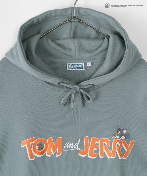 DISCUS(DISCUS)/【DISCUS/ディスカス】 TOM＆JERRY/トムとジェリー コラボ プリント プルパーカー/フーディー/ワンポイント/バックプリント/ビッグシルエット/img12