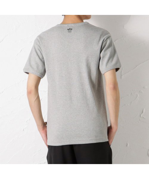 MAC HOUSE(men)(マックハウス（メンズ）)/ALPHA アルファ リブVネック半袖Tシャツ TC1521－0/img03