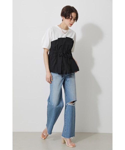 AZUL by moussy(アズールバイマウジー)/BUSTIER LAYERED TOPS/img11