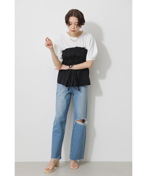 AZUL by moussy(アズールバイマウジー)/BUSTIER LAYERED TOPS/img12