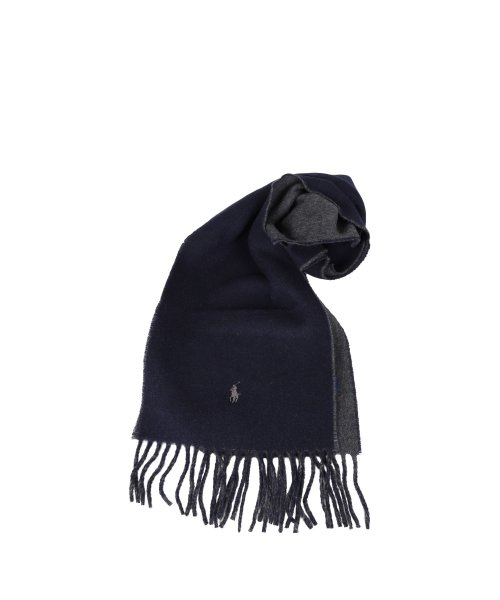 ポロ ラルフローレン Polo Ralph Lauren マフラー スカーフ リバーシブル メンズ レディース ブラック グレー ネイビー ブラウン 黒 Pc0 ラルフローレン Ralphlauren Magaseek