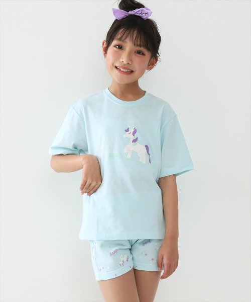 ANAP KIDS(アナップキッズ)/ルームウェアユニコーン柄パンツセット/img01