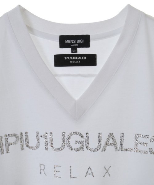 Men's Bigi(メンズビギ)/＜1PIU1UGUALE3 RELAX＞別注　シルケットポンチVネックTシャツ/img09