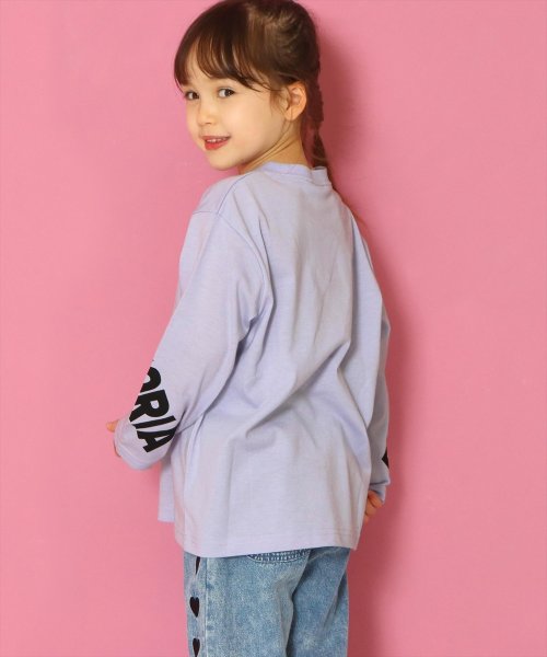 ANAP KIDS(アナップキッズ)/抗菌防臭ラインロゴビッグロンT/img05