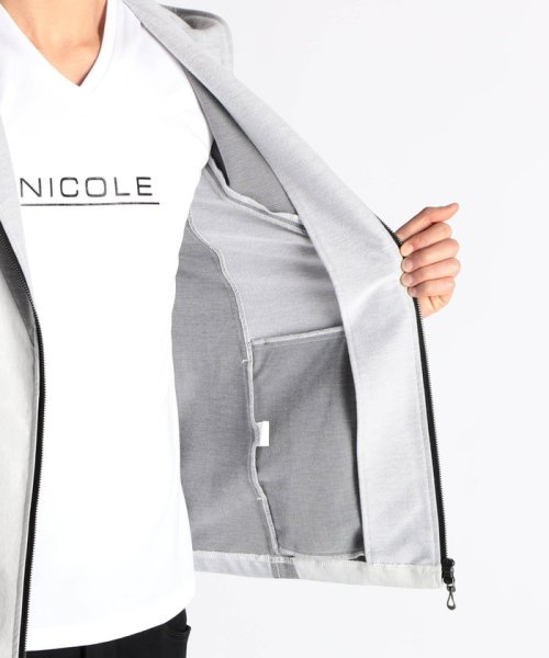 NICOLE CLUB FOR MEN(ニコルクラブフォーメン)/ＺＩＰ－ＵＰ７分丈パーカー/img08