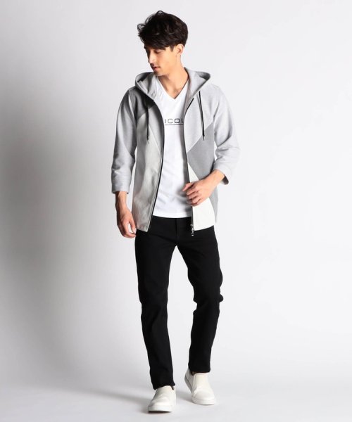 NICOLE CLUB FOR MEN(ニコルクラブフォーメン)/ＺＩＰ－ＵＰ７分丈パーカー/img12