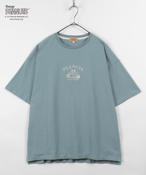 PEANUTS(ピーナッツ)/【PEANUTS/ピーナッツ】スヌーピー ビッグシルエット プリント半袖Tシャツ/img19