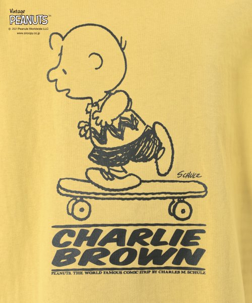 PEANUTS(ピーナッツ)/【PEANUTS/ピーナッツ】スヌーピー ビッグシルエット プリント半袖Tシャツ/img34