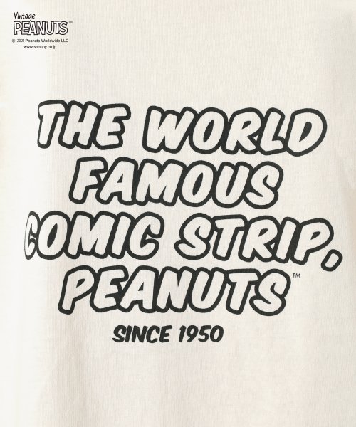 PEANUTS(ピーナッツ)/【PEANUTS/ピーナッツ】スヌーピー ビッグシルエット プリント半袖Tシャツ/img37