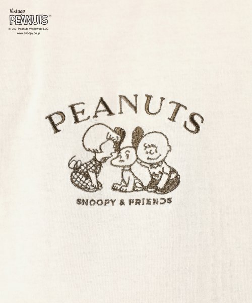 PEANUTS(ピーナッツ)/【PEANUTS/ピーナッツ】スヌーピー ビッグシルエット プリント半袖Tシャツ/img38