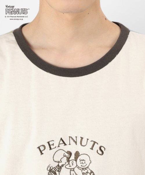 PEANUTS(ピーナッツ)/【PEANUTS/ピーナッツ】スヌーピー ビッグシルエット プリント半袖Tシャツ/img41