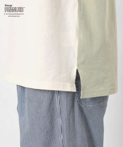 PEANUTS(ピーナッツ)/【PEANUTS/ピーナッツ】スヌーピー ビッグシルエット プリント半袖Tシャツ/img42
