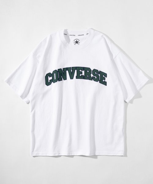 CONVERSE(コンバース)/【CONVERSE/コンバース】ビッグシルエット ブランドネーム カレッジロゴワッペン Tシャツ/クルーネック半袖カットソー/img06