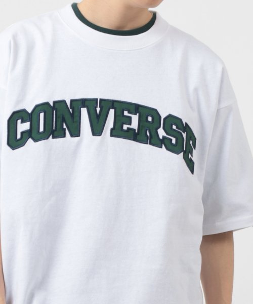 CONVERSE(コンバース)/【CONVERSE/コンバース】ビッグシルエット ブランドネーム カレッジロゴワッペン Tシャツ/クルーネック半袖カットソー/img11