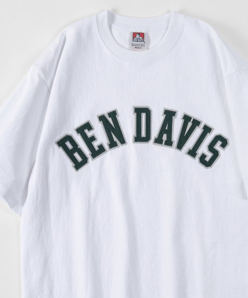 BEN DAVIS(BEN DAVIS)/【BEN DAVIS/ベンデイビス】ヘビーウェイト フェルトワッペン カレッジロゴ 半袖Tシャツ/ビッグシルエット/img08