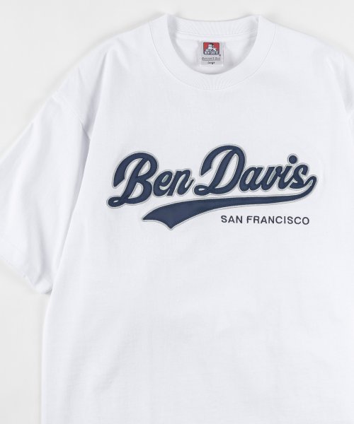 BEN DAVIS(BEN DAVIS)/【BEN DAVIS/ベンデイビス】スタジアムロゴ サテンワッペン BIGTシャツ/ベースボールロゴ/img02