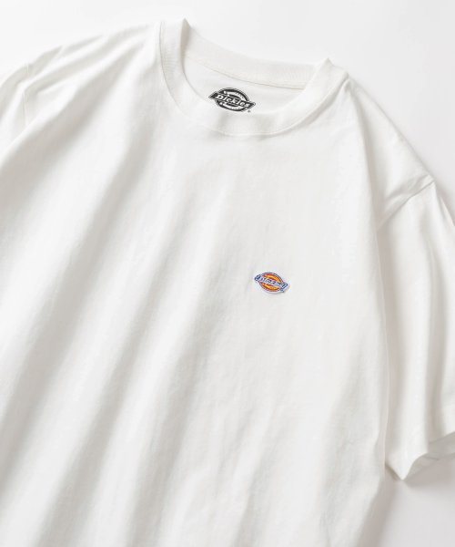 Dickies(Dickies)/【Dickies/ディッキーズ】 リブライン ミニロゴワッペン＆袖切替え クルーネックTシャツ/ 半袖Tシャツ/img04