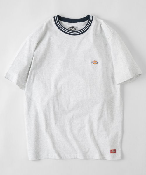 Dickies(Dickies)/【Dickies/ディッキーズ】 リブライン ミニロゴワッペン＆袖切替え クルーネックTシャツ/ 半袖Tシャツ/img15