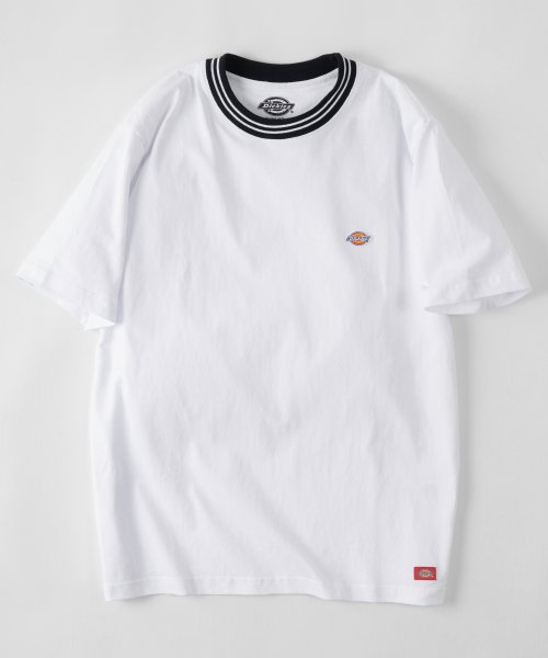 Dickies(Dickies)/【Dickies/ディッキーズ】 リブライン ミニロゴワッペン＆袖切替え クルーネックTシャツ/ 半袖Tシャツ/img17