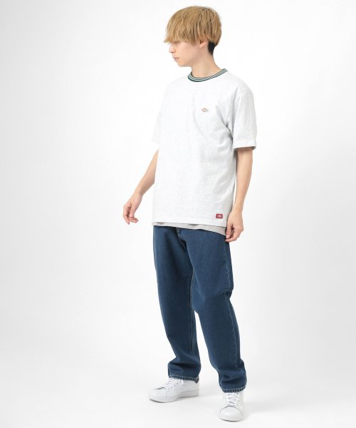 Dickies(Dickies)/【Dickies/ディッキーズ】 リブライン ミニロゴワッペン＆袖切替え クルーネックTシャツ/ 半袖Tシャツ/img27