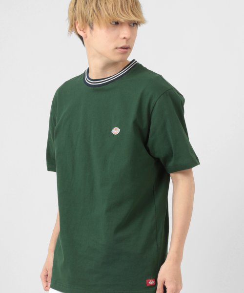 Dickies(Dickies)/【Dickies/ディッキーズ】 リブライン ミニロゴワッペン＆袖切替え クルーネックTシャツ/ 半袖Tシャツ/img31