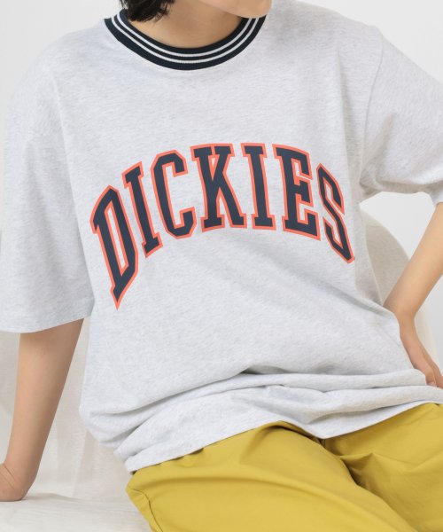 Dickies(Dickies)/【Dickies/ディッキーズ】リブライン カレッジロゴ＆袖切替え ブランドロゴ クルーネックTシャツ/ 半袖Tシャツ/img05