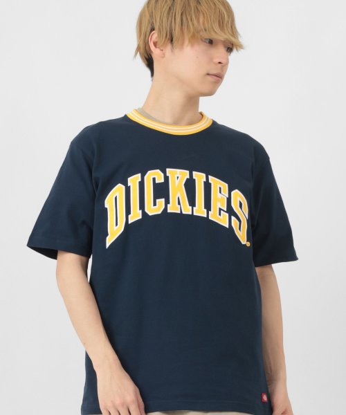 Dickies(Dickies)/【Dickies/ディッキーズ】リブライン カレッジロゴ＆袖切替え ブランドロゴ クルーネックTシャツ/ 半袖Tシャツ/img15
