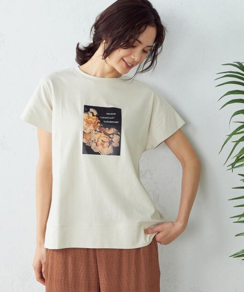 COMME CA ISM (コムサイズム（レディス）)/フォトプリント　Ｔシャツ/img02