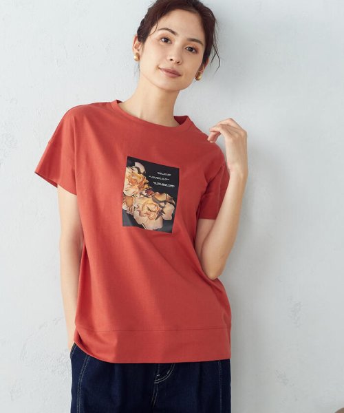 COMME CA ISM (コムサイズム（レディス）)/フォトプリント　Ｔシャツ/img04