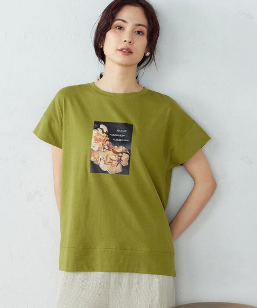 COMME CA ISM (コムサイズム（レディス）)/フォトプリント　Ｔシャツ/img08