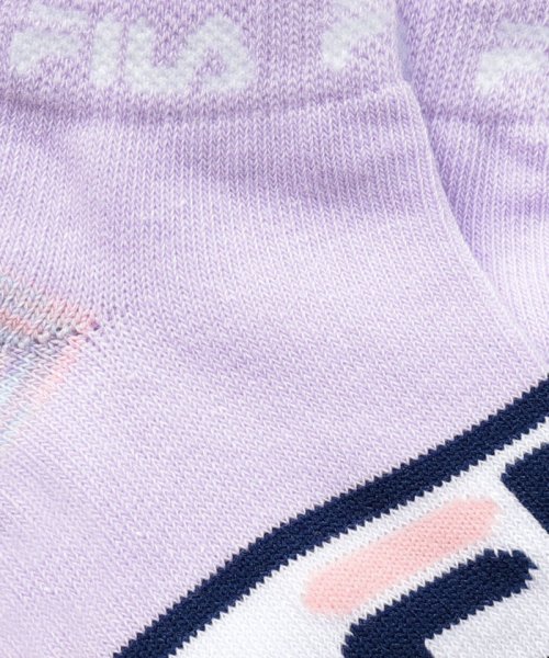 FILA socks Kids(フィラ　ソックス　キッズ)/【キッズ】パステルカラー 甲ロゴ アンクルソックス 単品 ガールズ/img01