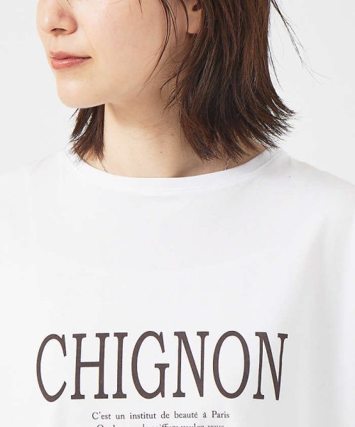 Rouge vif la cle(ルージュヴィフラクレ)/CHGNON　ロゴターンバッグTシャツ/img12