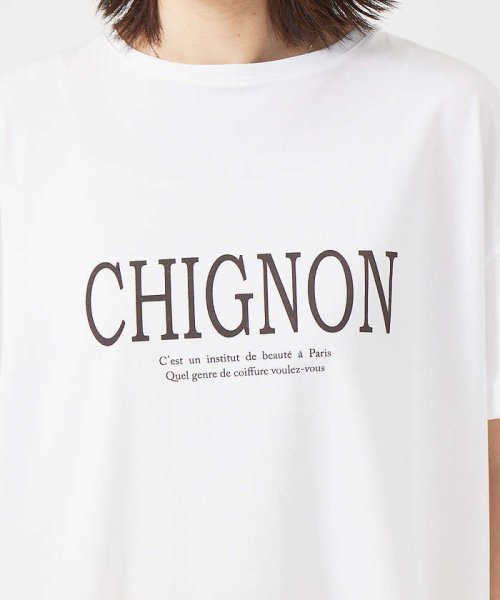 Rouge vif la cle(ルージュヴィフラクレ)/CHGNON　ロゴターンバッグTシャツ/img13