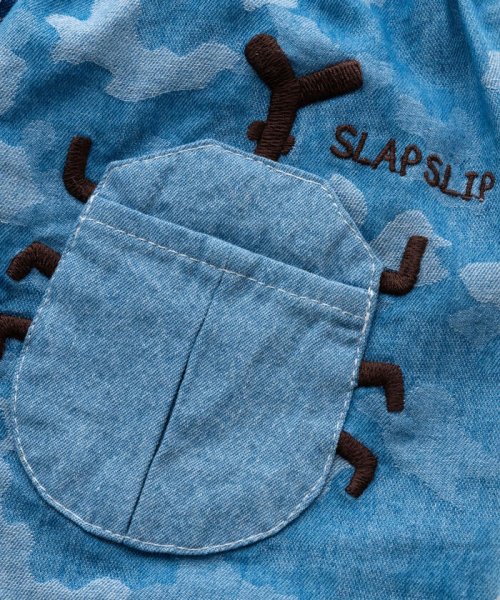 SLAP SLIP(スラップスリップ)/【 お揃い 】 迷彩 星 柄 デニム カブトムシ 昆虫 ポケット ハーフパンツ /img09