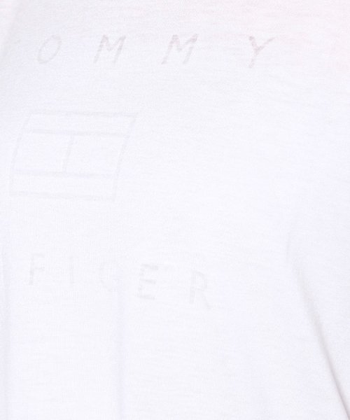 TOMMY HILFIGER(トミーヒルフィガー)/ボーンアウトロゴオープンネックTシャツ/img08
