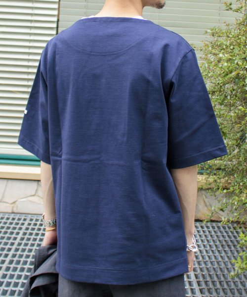 GLOSTER(GLOSTER)/【GLOSTER/グロスター】フレンチバスクシャツ ショートスリーブ/img06