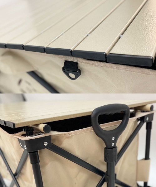 S'more(スモア)/【S'more / Aluminum roll wagon table 】 One touch storage wagon専用 ロールテーブル アルミ コンパク/img04