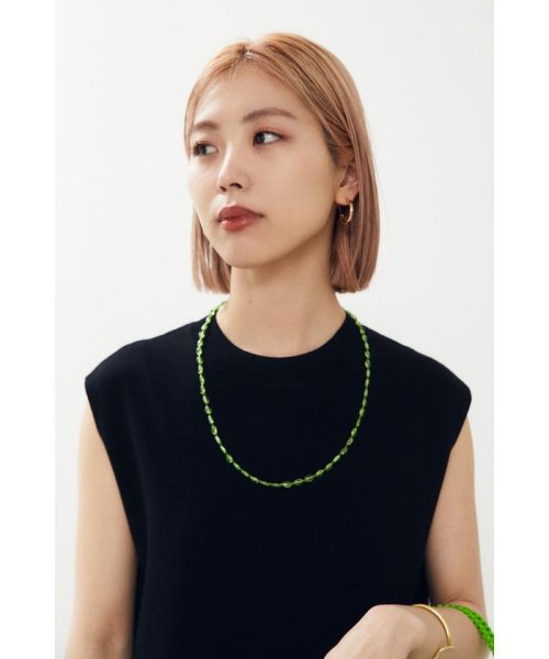 BLACK BY MOUSSY(ブラックバイマウジー)/clear beads necklace/img04