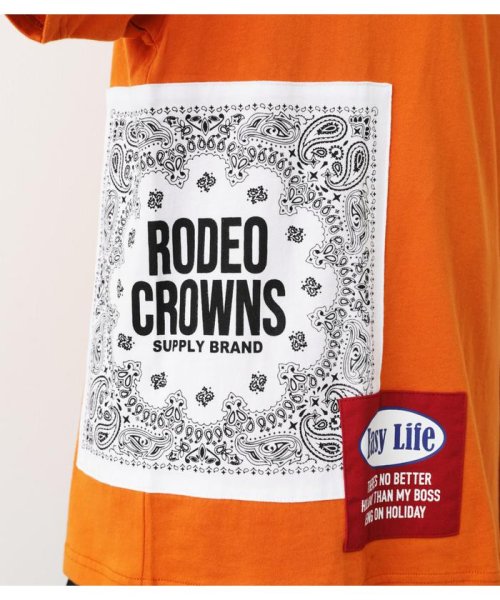 RODEO CROWNS WIDE BOWL(ロデオクラウンズワイドボウル)/Custom Many Patch Tシャツ/img21